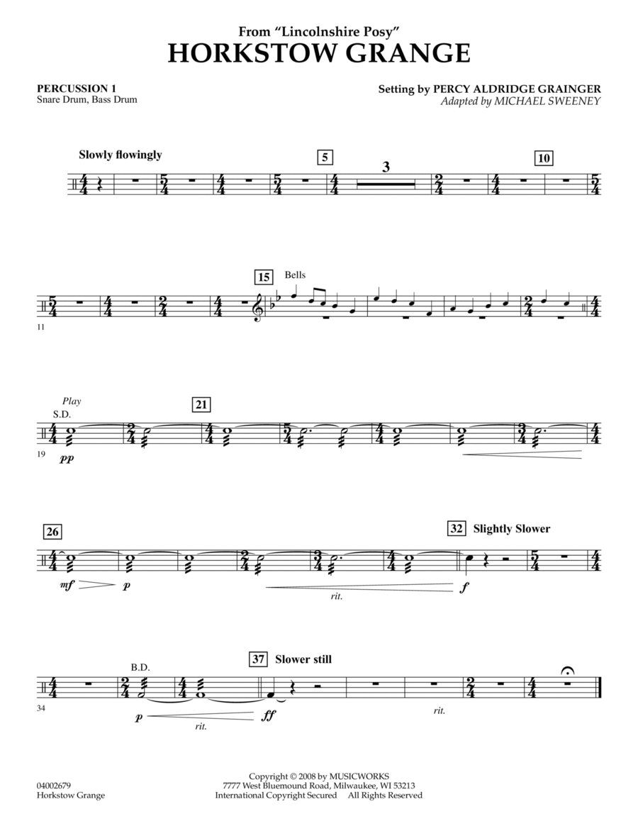 Horkstow Grange - Percussion 1