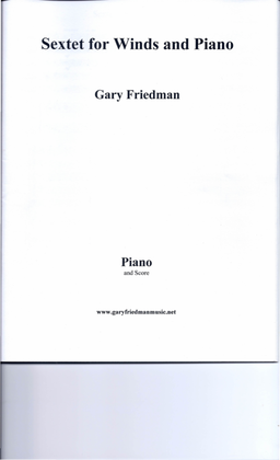 Book cover for Sextet for Winds and Piano