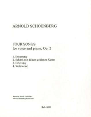 Book cover for Four Songs, Op.2
