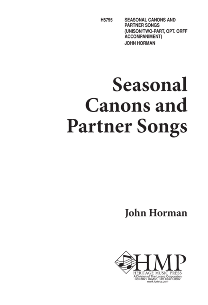 Seasonal Canons and Partner Songs