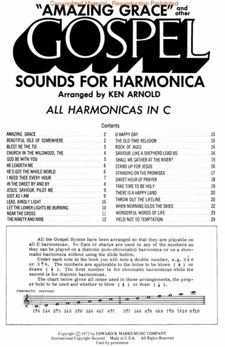 Amazing Grace and Other Gospel Sounds for Harmonica