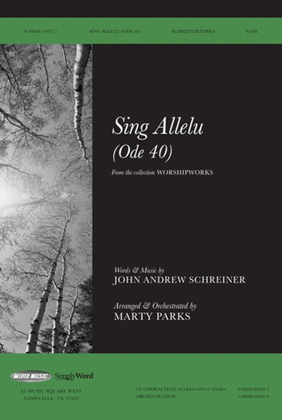 Book cover for Sing Allelu (Ode 40) - Anthem