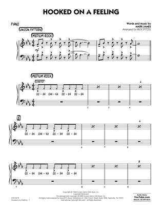 Book cover for Hooked On A Feeling (arr. Rick Stitzel) - Piano