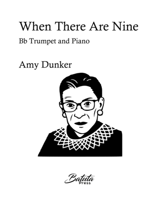 Book cover for When There Are Nine (Trumpet and Piano)