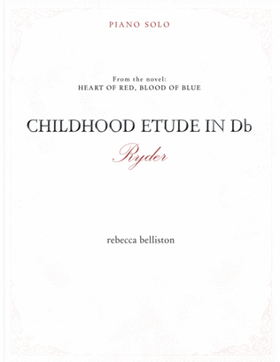 Book cover for Childhood Etude in Db: Ryder