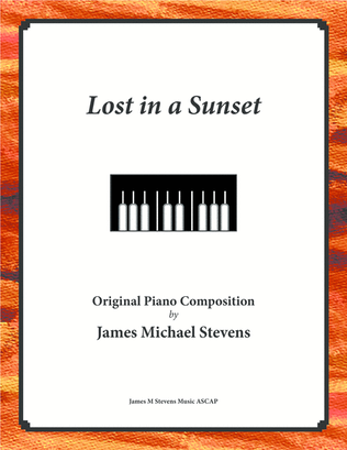 Book cover for Lost in a Sunset - Romantic Piano
