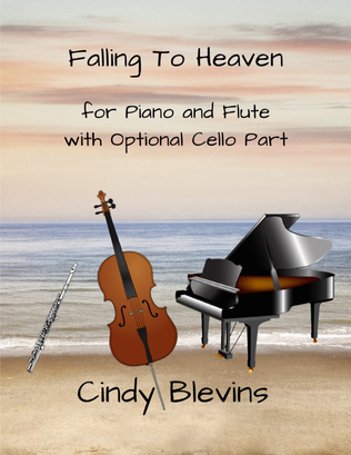 Book cover for Falling To Heaven, an original piece for Piano, Flute and Cello