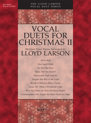 Book cover for Vocal Duets for Christmas II