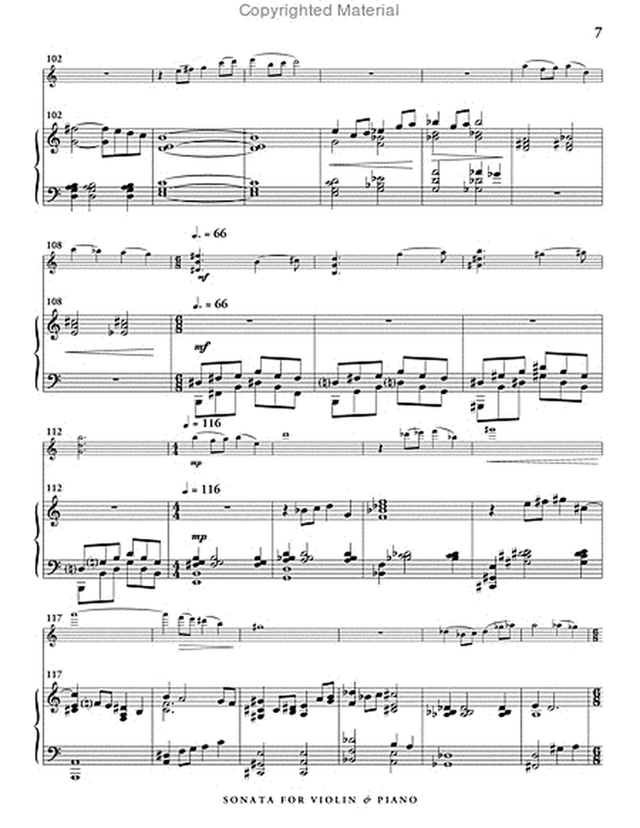 Sonata for Violin and Piano (score & 1 part) image number null