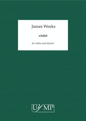 Book cover for Violet Clarinet And Violin Manuscript Score