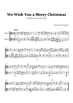 Book cover for We Wish you a Merry Christmas for Viola Duet