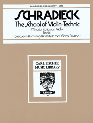 Book cover for The School of Violin-Technic