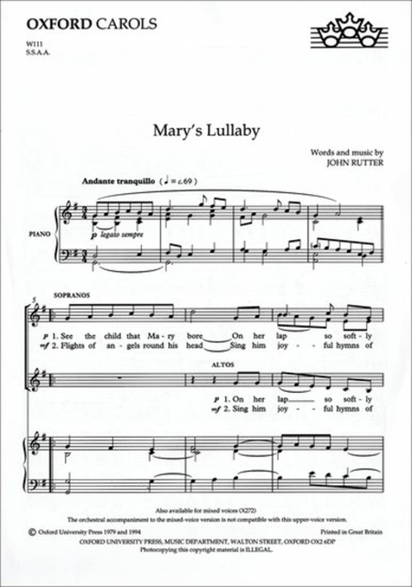 Mary's Lullaby