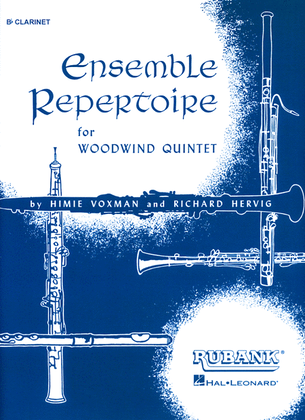 Book cover for Ensemble Repertoire for Woodwind Quintet