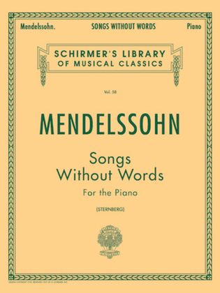 Book cover for Songs Without Words