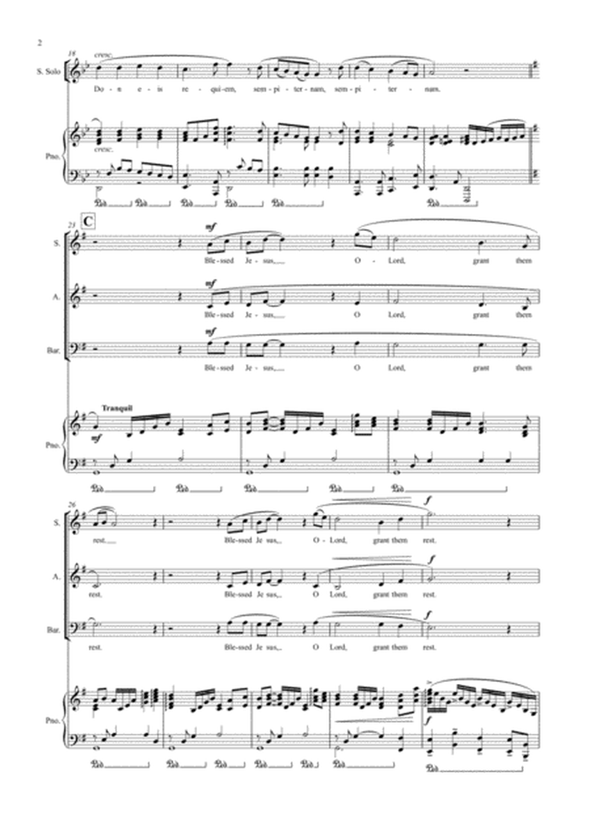 Pie Jesu (SAB Choir/Piano) image number null
