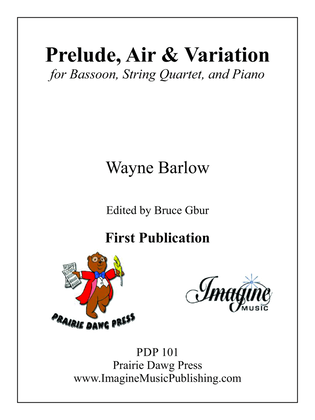 Book cover for Prelude, Air & Variation