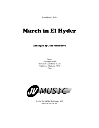 Book cover for March in El Hyder For Brass Quintet