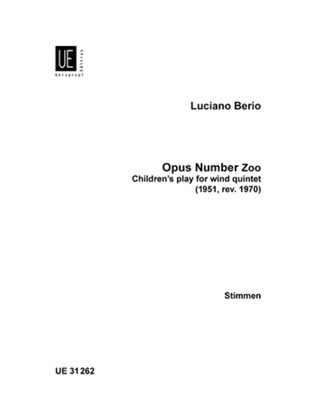 Book cover for Opus Number Zoo
