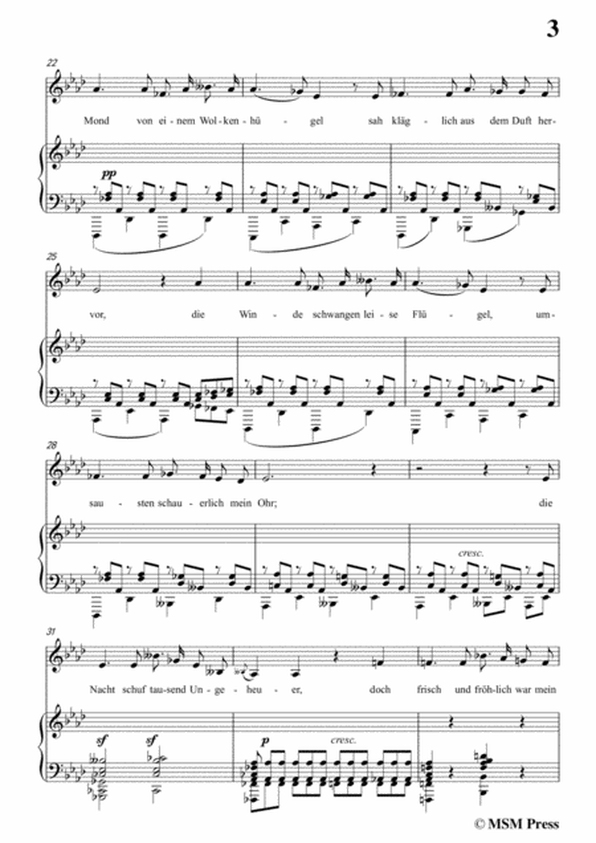 Schubert-Willkommen und Abeschied,in A flat Major,Op.56 No.1,for Voice&Piano image number null