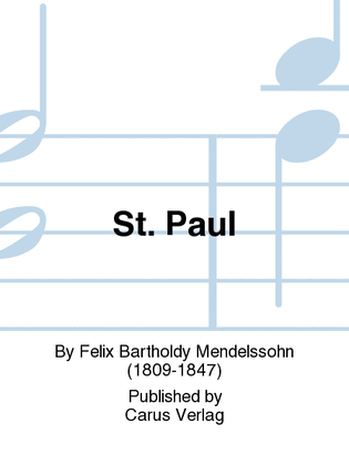 Book cover for St. Paul (Paulus)