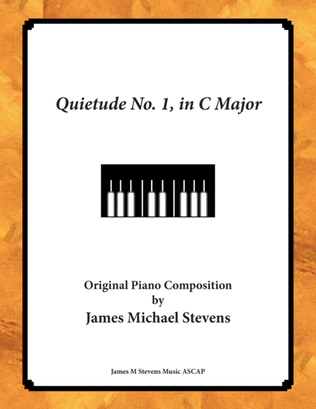 Book cover for Quietude No. 1, in C Major