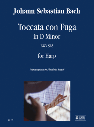 Book cover for Toccata con Fuga in D Minor BWV 565 for Harp