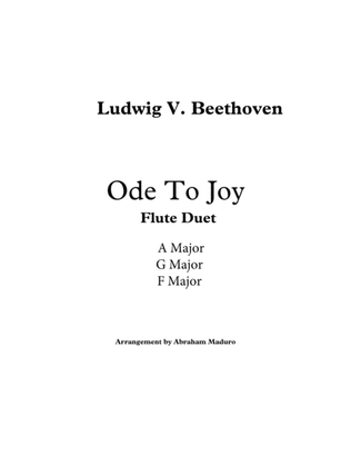 Book cover for Beethoven`s Ode to Joy Flute Duet-Three Tonalities Included