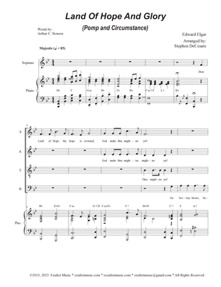 Book cover for Land Of Hope And Glory (Pomp and Circumstance) (SATB)