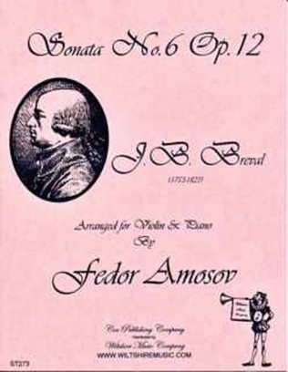 Book cover for Sonata No.6, Op.12 (Fedor Amosov)