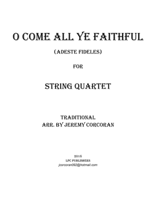 Book cover for O Come All Ye Faithful for String Quartet