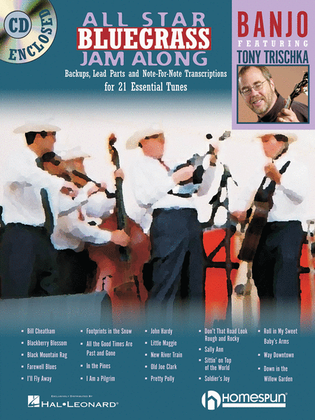 Book cover for All Star Bluegrass Jam Along for Banjo