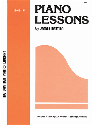 Book cover for Piano Lessons, Level 4