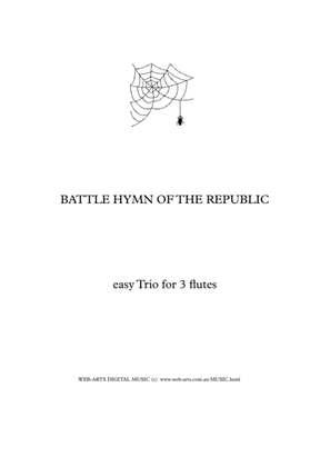 Book cover for BATTLE HYMN of the Republic easy Trio for 3 flutes