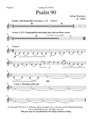 Book cover for Psalm 90 (Downloadable String Parts)