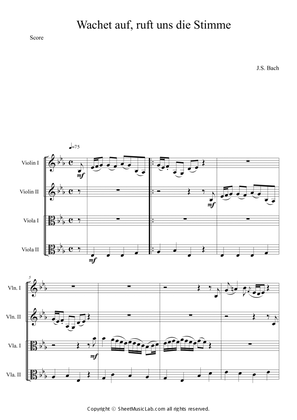 Book cover for Wachet auf, ruft uns die Stimme, BWV 645