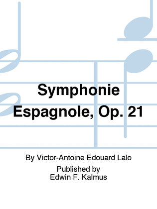 Book cover for Symphonie Espagnole, Op. 21