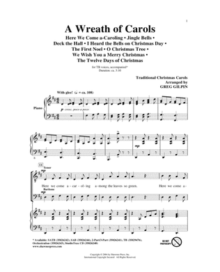Book cover for A Wreath Of Carols