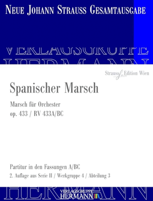 Book cover for Spanischer Marsch Op. 433 RV 433A/BC