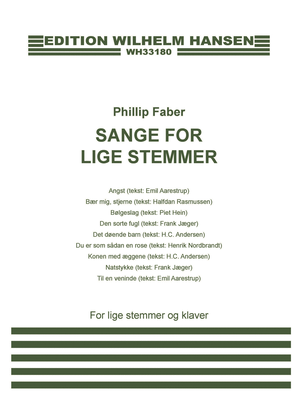 Book cover for Sange for Lige Stemmer