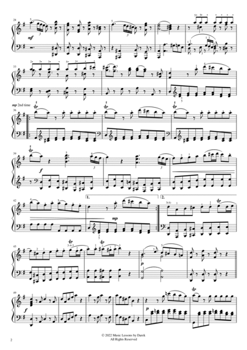 Eine Kleine Nachtmusik (HARD PIANO) Serenata K525 [Wolfgang Amadeus Mozart] image number null