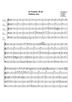 In Nomine no.20 a5 (arrangement for 5 recorders)