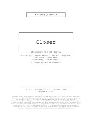 Book cover for Closer