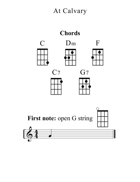 gospel hymns guitar chords