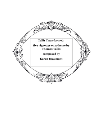Book cover for Tallis Transformed: Five Vignettes on a Theme by Thomas Tallis