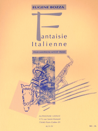 Book cover for Italian Fantasy (alto Saxophone And Piano)
