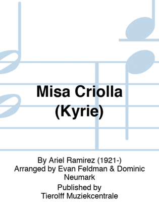 Book cover for Misa Criolla (Kyrie)