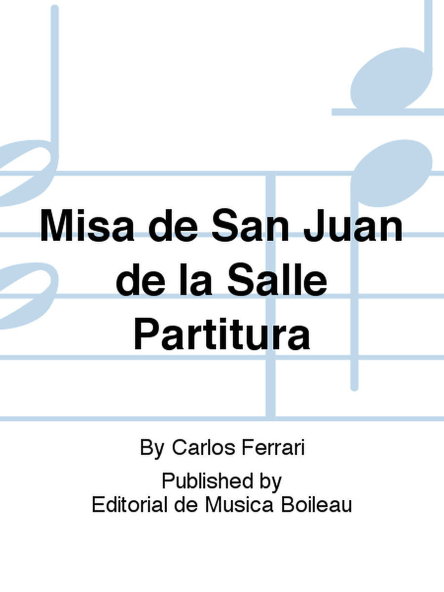 Misa de San Juan de la Salle Partitura