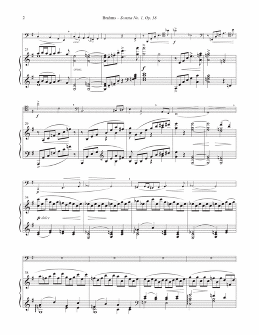 Sonata No. 1 in E minor, Op. 38 for Trombone and Piano