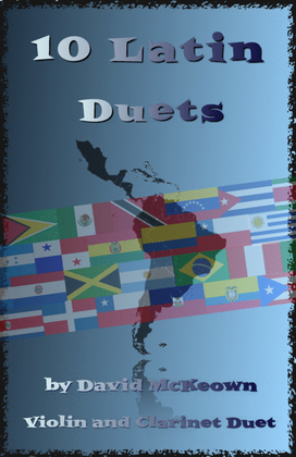 Book cover for 10 Latin Duets, for Violin and Clarinet